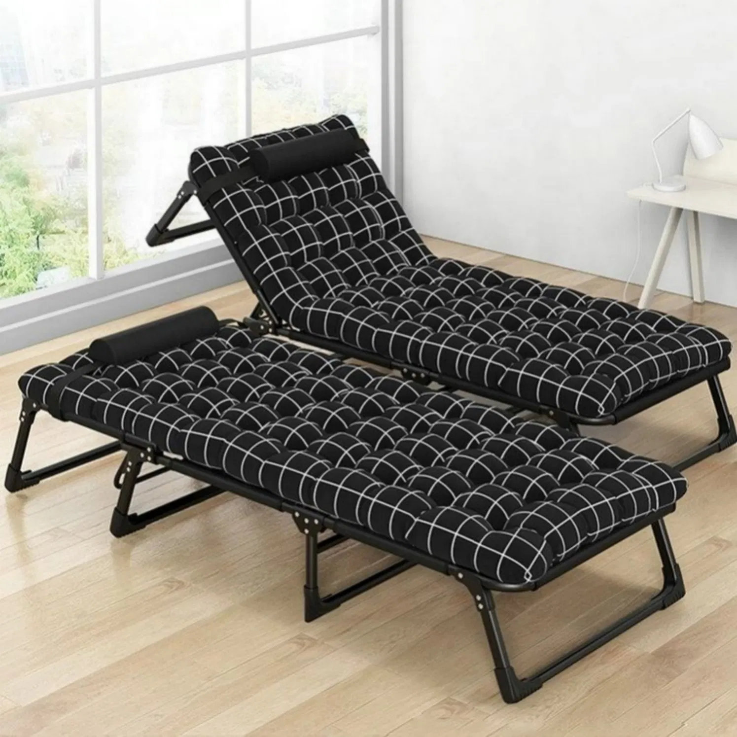 Folding Nap Bed Waterproof Fabric Cover for Rainy Day Outdoor Rest Use