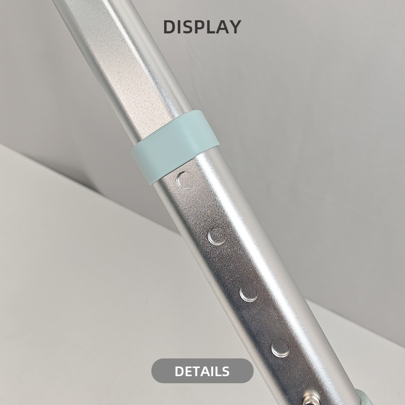 Innovative Turquoise Shower Chair with Stabilizing Footpad Technology