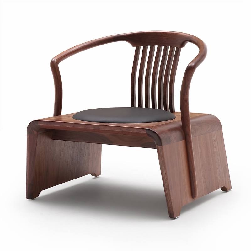 Ebony Solid Wood Kung Fu Tea Chair Redwood Backrest New Chinese Official Hat Master Dining Chair Traditional Home Furniture