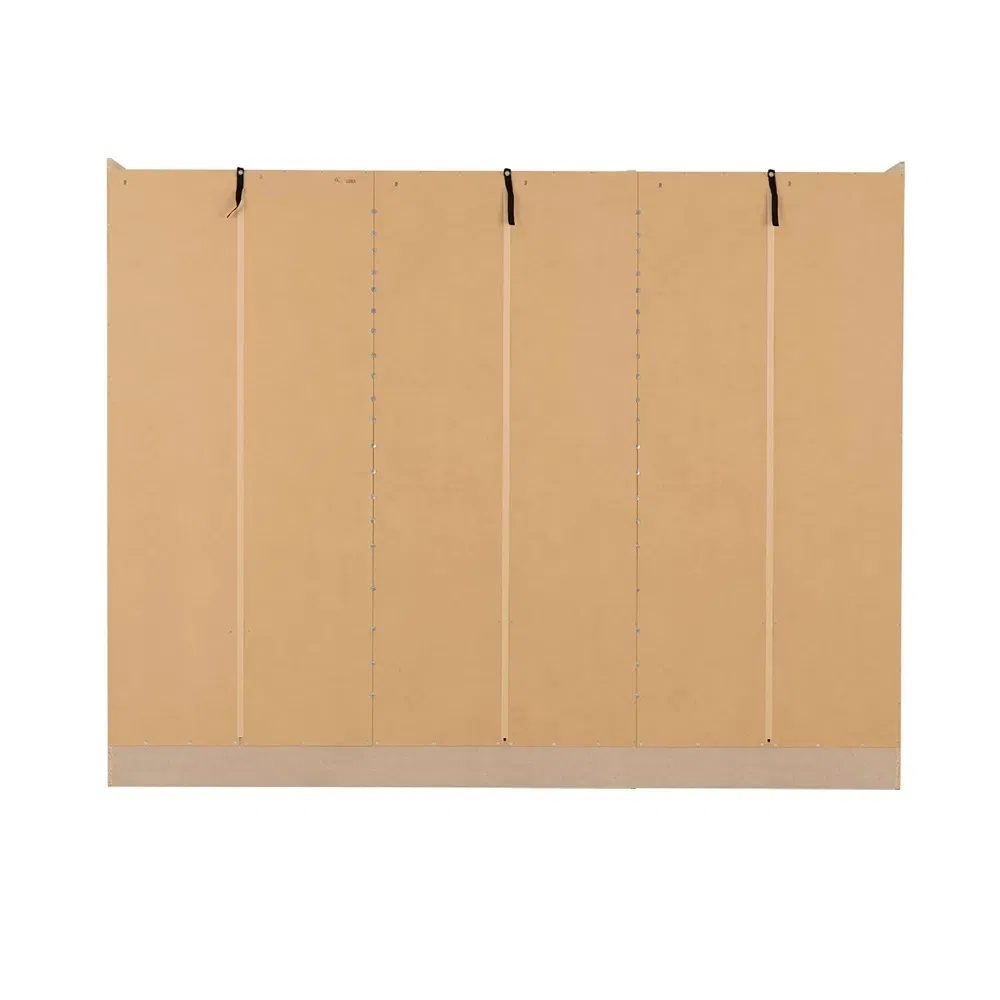 Chinese Factory Wholesale Price Home Furniture Bedroom Multispace Storage Wardrobe with Mirror Hinged Door