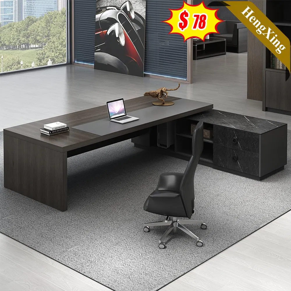 Chinese Suppliers Wooden Office Furniture MDF Manager Boss L-Shape Executive Office Desk