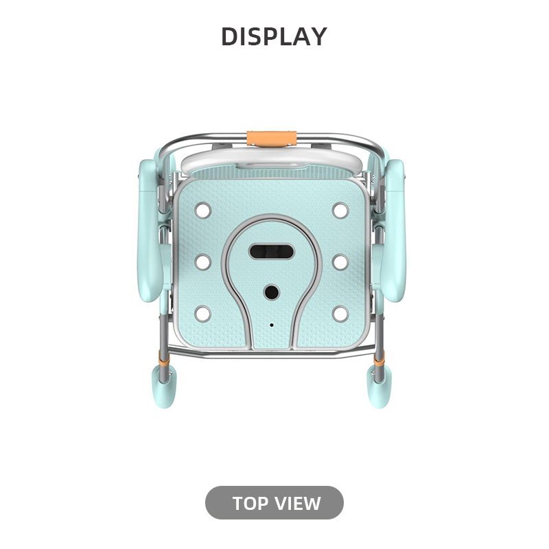 Hospital Health Care Commode Patient Folding Shower Chair for Elderly and Disabilities