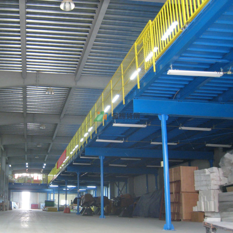 Chinese Racking Systems Galvanized Steel Plate Storage Rack Industrial Shelving Mezzanine Platform Shelf for Material Handling
