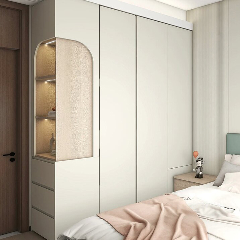 Custom for Room Chinese Furniture Grande Armoire with Shoe Rack Closet 2 Portes Wardrobe Closet Shelves