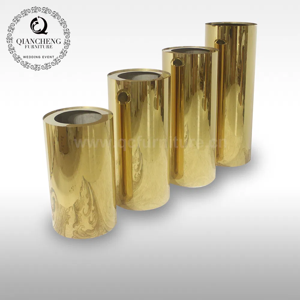 Luxury Style Golden Plant New Design Steel Flower Stand for Wedding Party