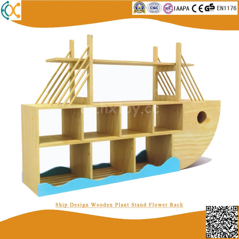 Wooden Plant Rack Flower Stand in Corner