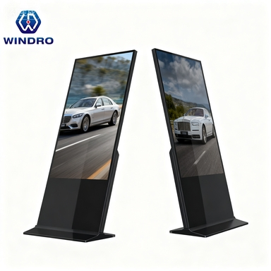 55 Inch Floor Standing Panel LCD Touch Screens Advertising Display Players