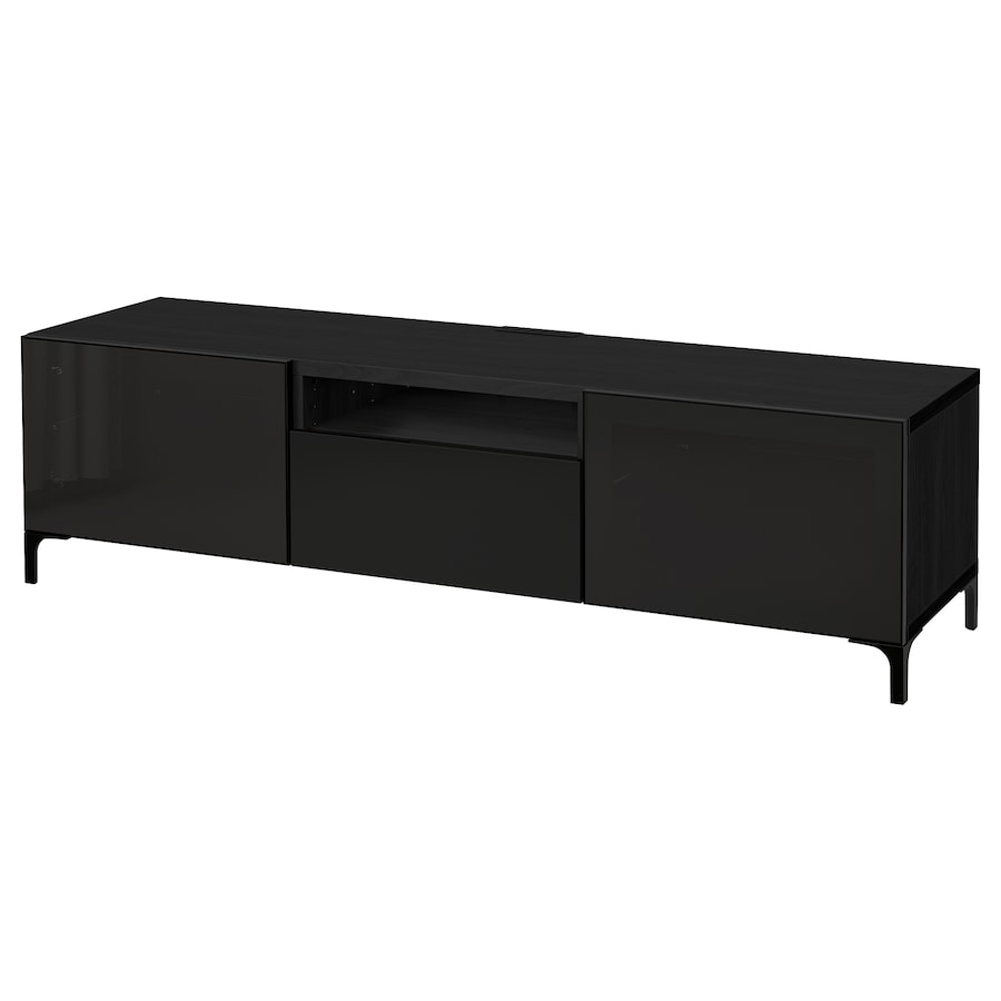 Contemporary TV Cabinet Television Stand Media Storage Console Organizer