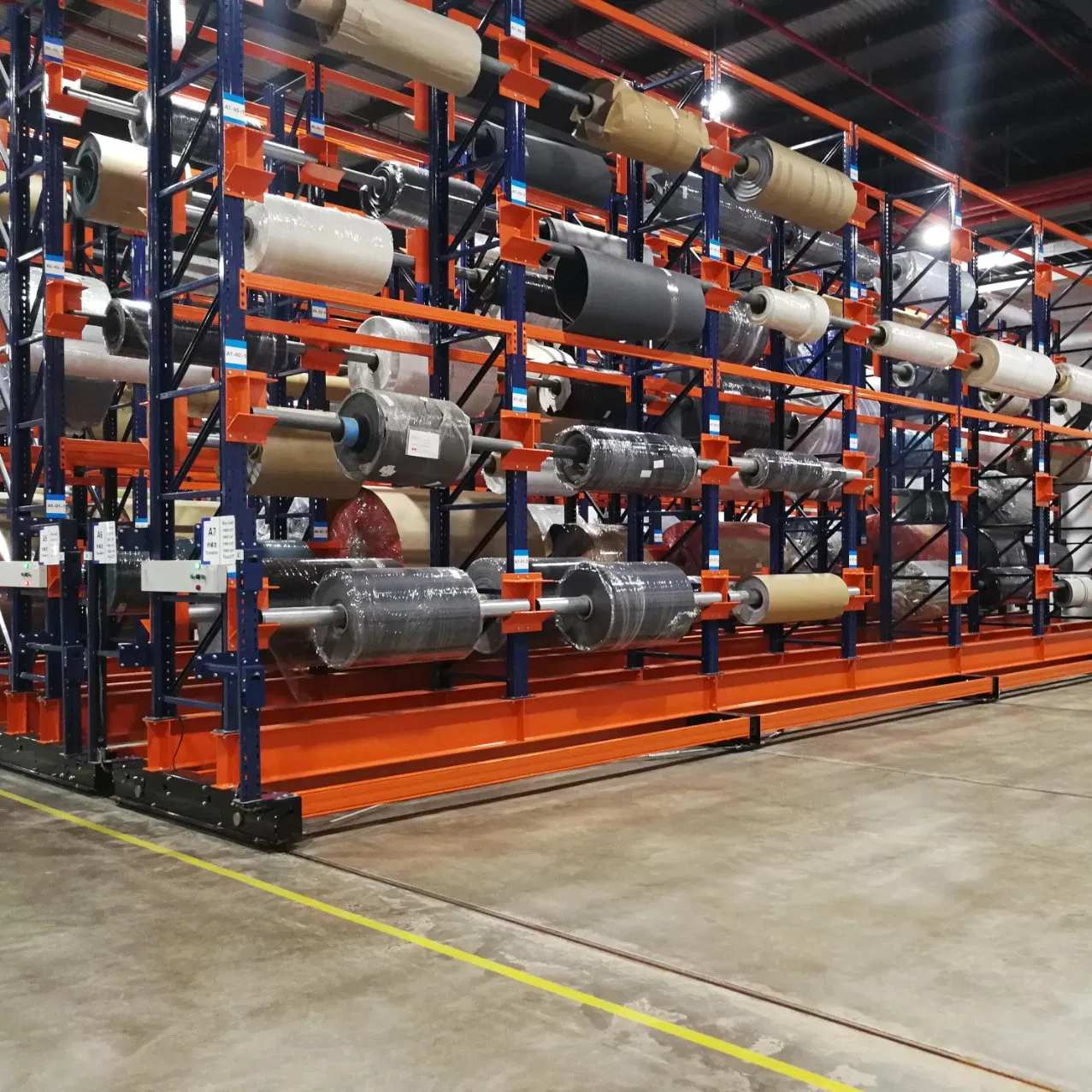 Chinese Factory Direct Space-Saving Mobile Shelf with Rail/Non-Rail Options