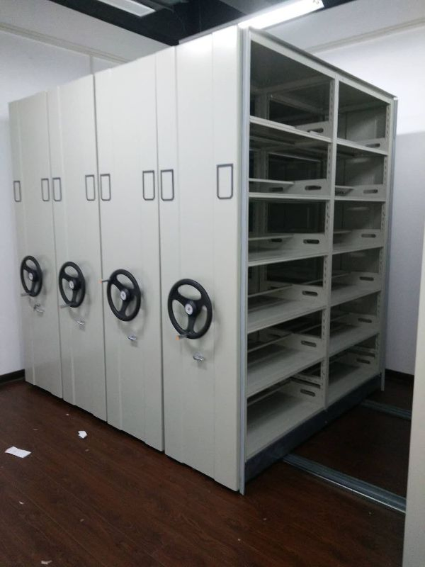 Modern Chinese Manufacture Library Furniture Steel Compactor Shelving Vertical Filing Cabinet