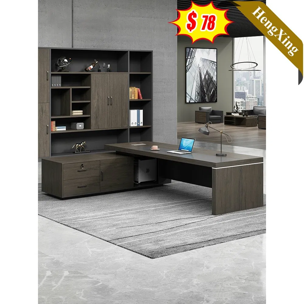 Chinese Suppliers Wooden Office Furniture MDF Manager Boss L-Shape Executive Office Desk