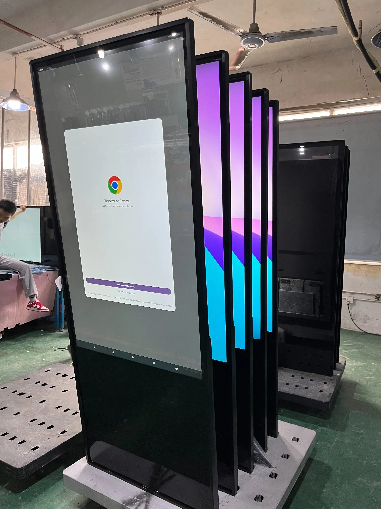 Smart Kiosk 32 43 49 55 Inch Touchable Interactive Advertising Machine Floor Standing Menu Board Display Digital Signage Screen