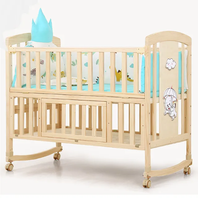 Wooden Baby Crib 2