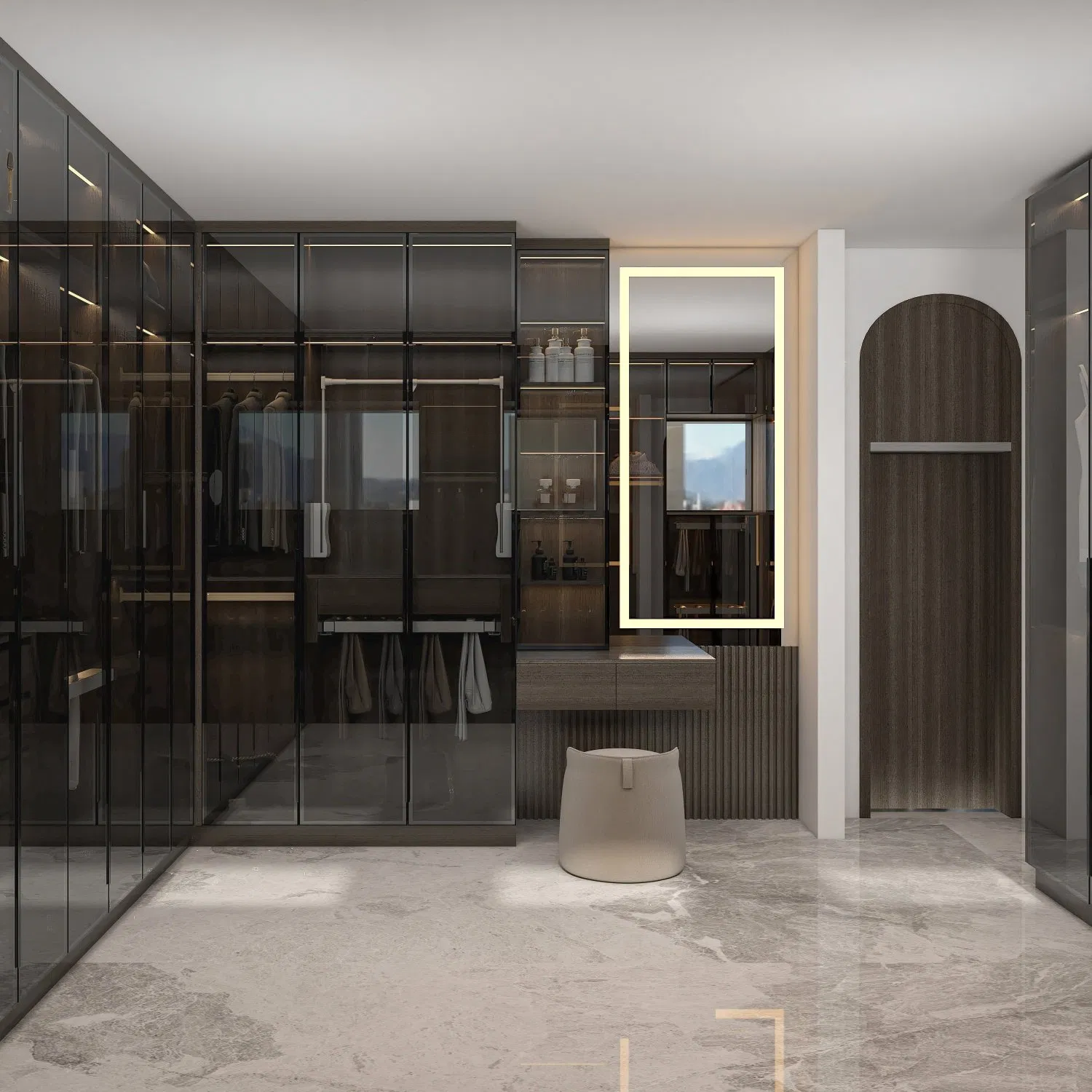 Custom Modern Chinese Simple Cabinet Closet Open Style Hotel Villa Furniture Bedroom Wooden Doors Storage Ideas Wardrobe