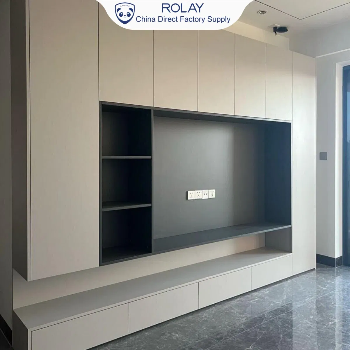 OEM Anti-Collapse Design Safe Adhesive Durable Core Alloy Aluminum Frame Console Cabinet