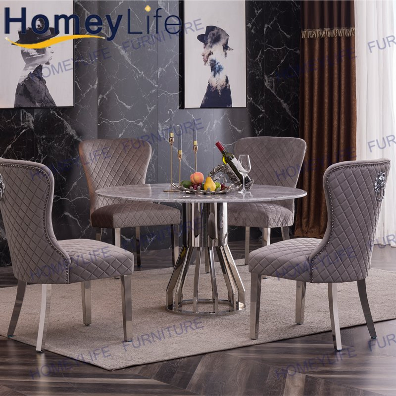 Chinese New Model Restaurant Furniture Marble Top Dining Table