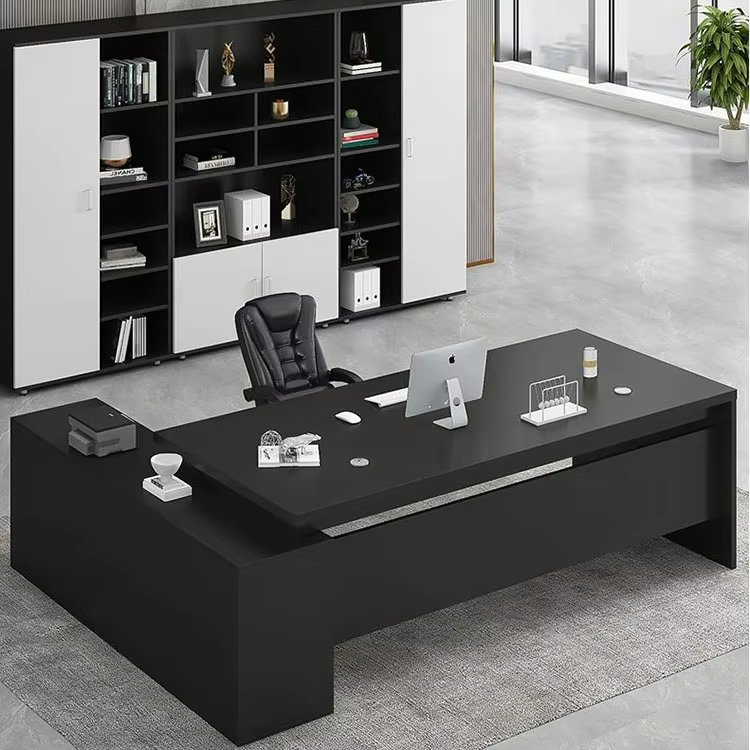 Office Chinese Furniture Luxury CEO Table Boss Manager Executive L Shaped Office Desk
