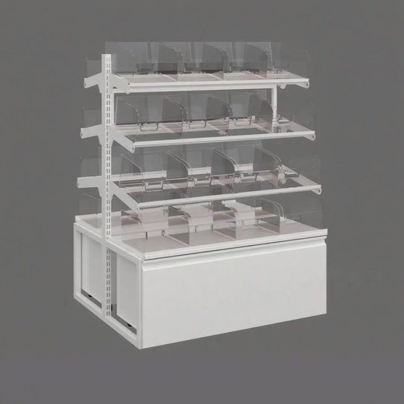 Directly Supplied by Chinese Manufacturers Transparent Acrylic Single-Sided Light Duty Promotional Shelf Metal Material