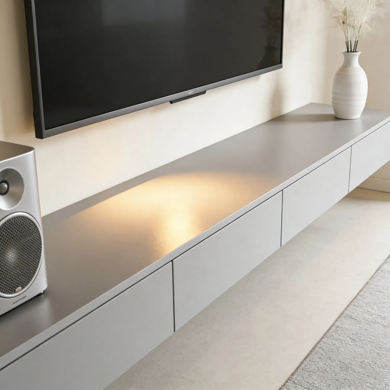 MDF TV Cabinet Media Console for Contemporary Home Interior