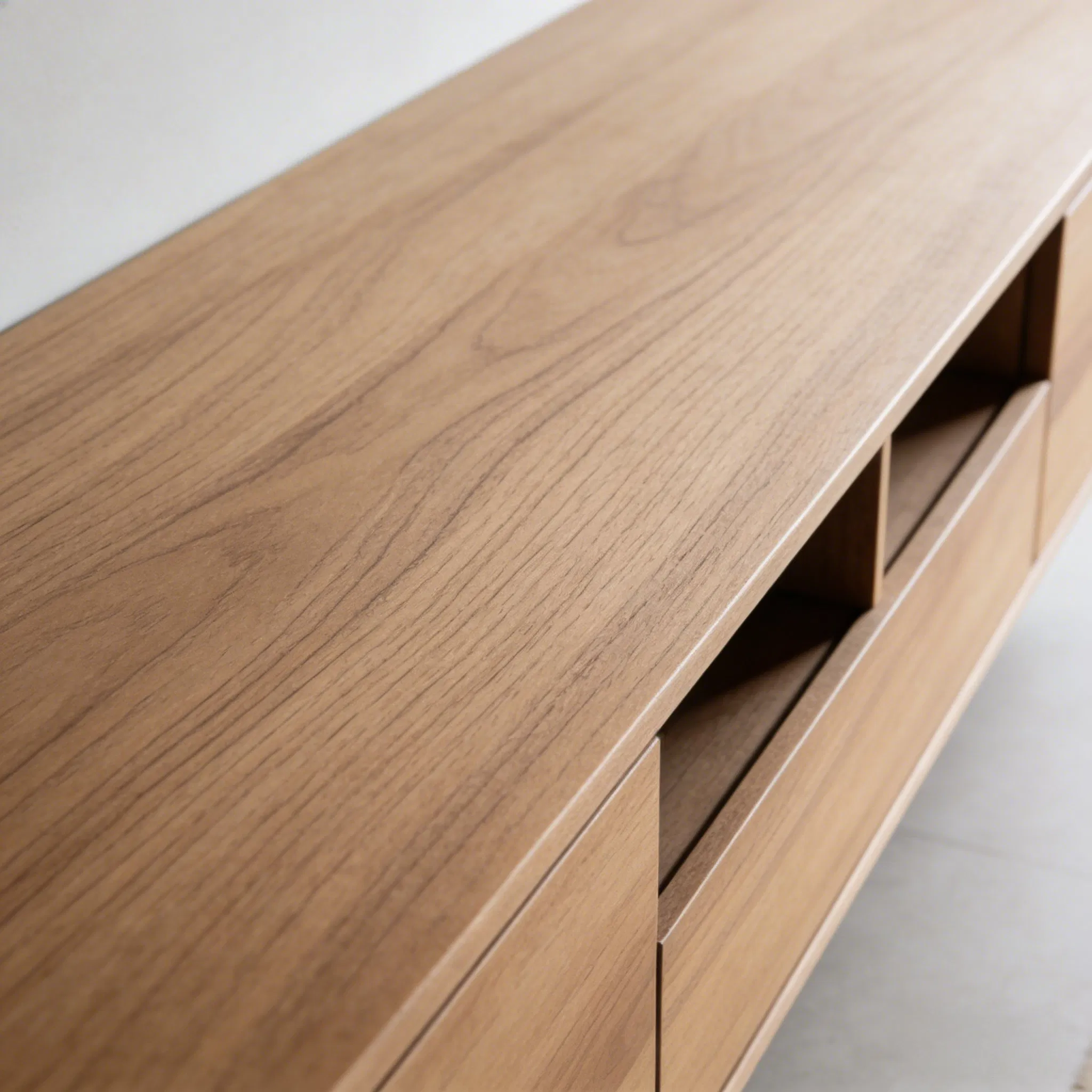 Floating MDF TV Cabinet Media Console with Hidden Storage Compartments