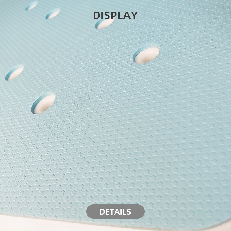 Innovative Turquoise Shower Chair with Patented Stability System