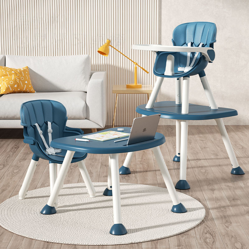 4 in 1 Children Highchair Hot Sale Kids Dining High Chair Portable Toddler Children Feeding Baby Table and Chair