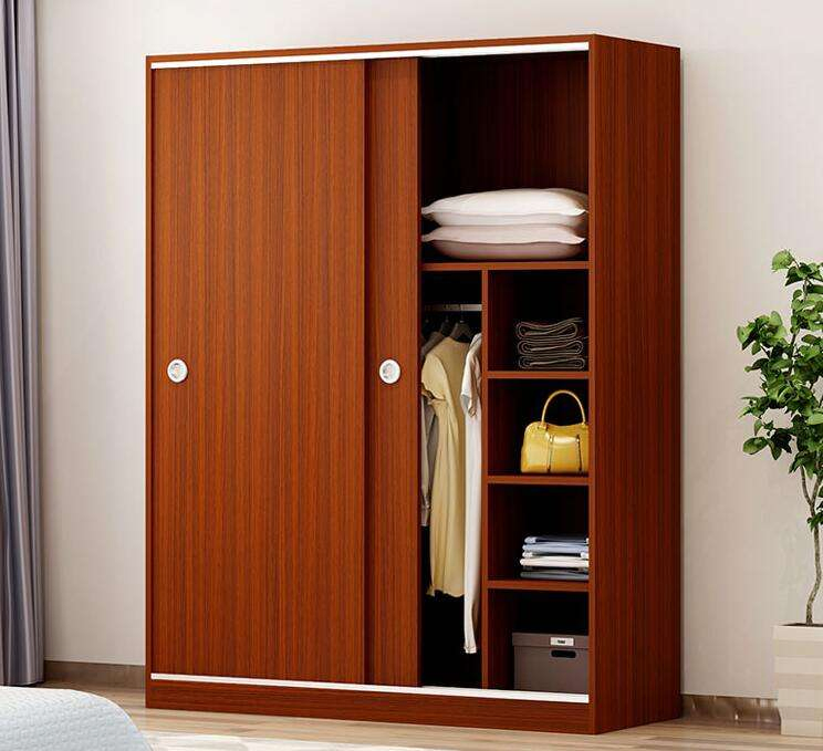 Wholesale Modern Bedroom Furniture High End Adult Movable Sliding Chinese Wooden Wardrobes