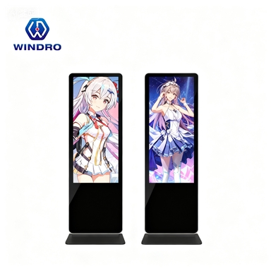 55 Inch Floor Standing Panel LCD Touch Screens Advertising Display Players