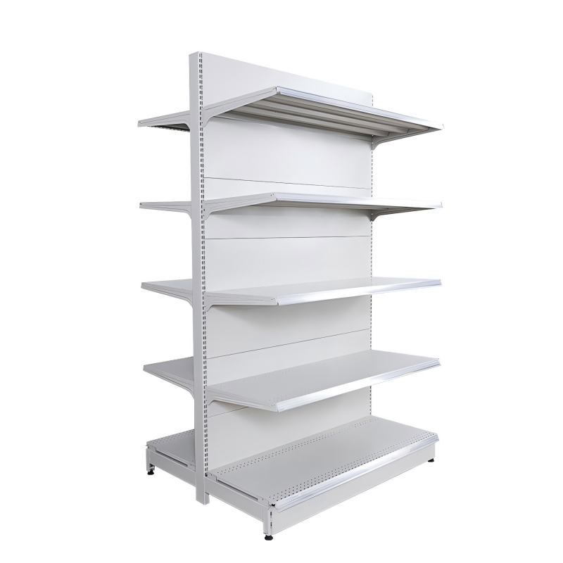 Chinese-Made Double-Sided Metal Heavy-Duty Supermarket Shelves