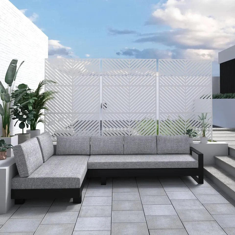 Aluminum Fence Custom Decorative Metal Stainless Steel Restaurant Room Hotel Lobby Floor-to-Ceiling Soundproof Dividers Wall Metal Screen