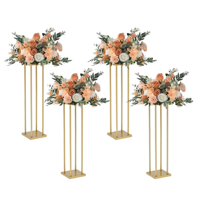 High Quality Electroplate Metal Flower Vase Flowers Holder Stand for Party Tables Decorations