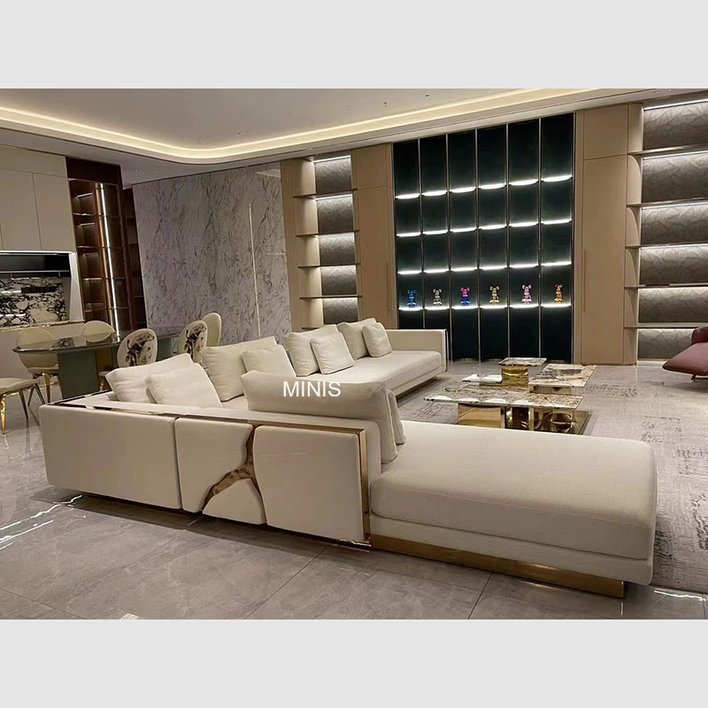 Chinese Dining Room Furniture Beautiful Rectangular Marble Gold Dining Table