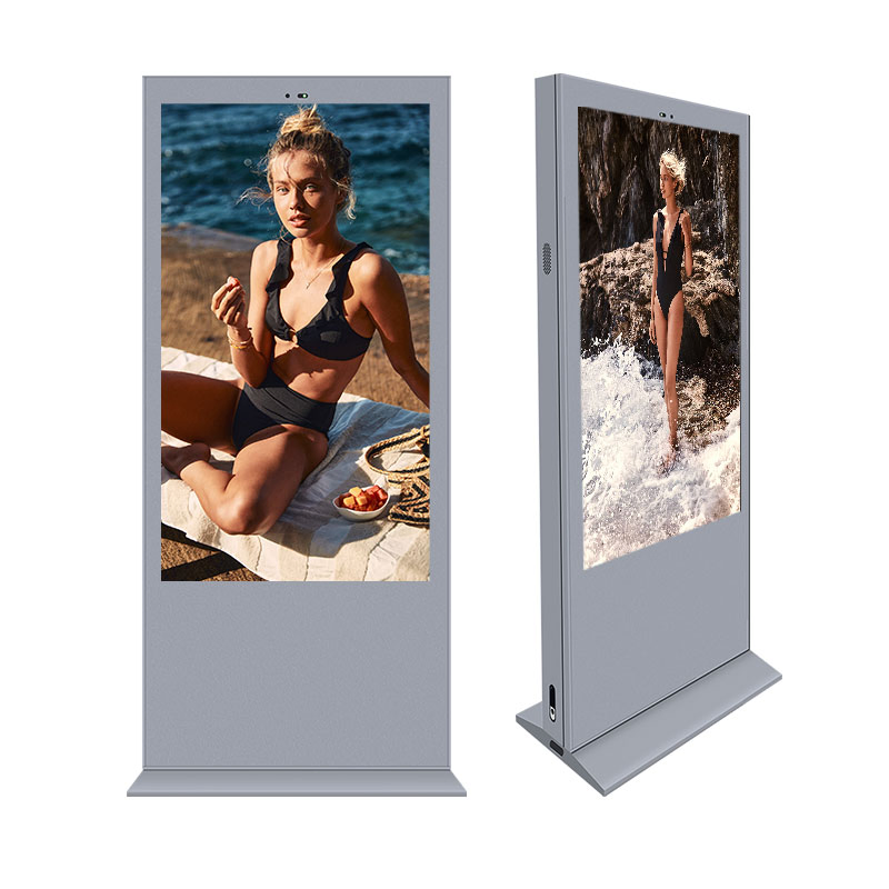 Outdoor 55 65 Inch Outdoor Digital Signage Nano Touch LCD Digital Signage Outdoor Floor Standing Screen