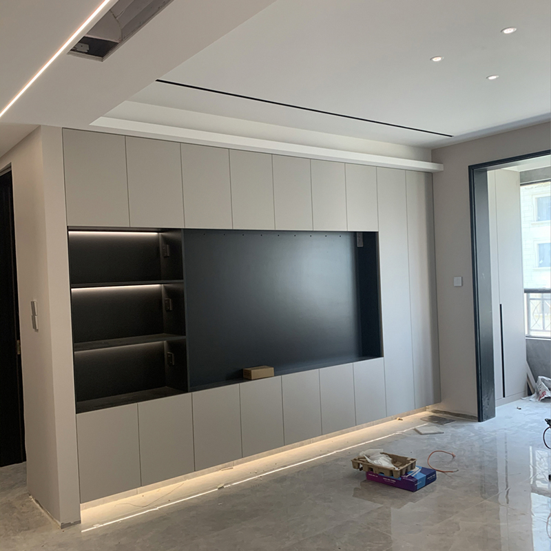 Modern Wooden Console Bench Cabinet Office TV Stand Wall Hanging Cabinet Home Living Room Furniture