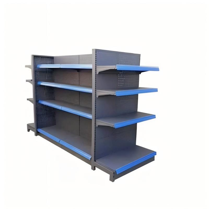 Chinese-Made Double-Sided Metal Heavy-Duty Supermarket Shelves