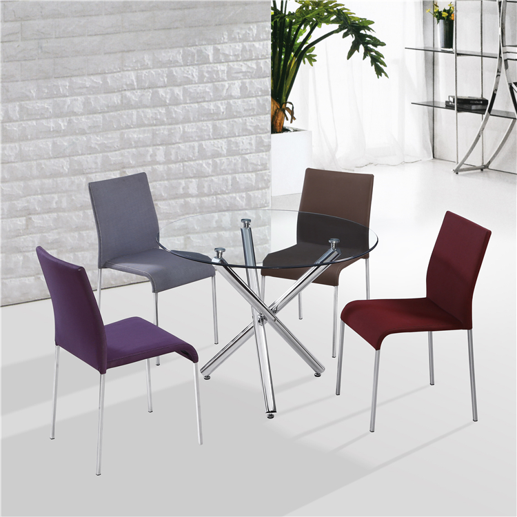 Chinese Manufacturer Modern 6-8 Seaters Glass Kitchen Dining Roon Furniture Table