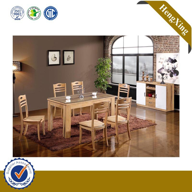 Chinese Modern Dining Furniture Chairs Wood Top Dining Tables