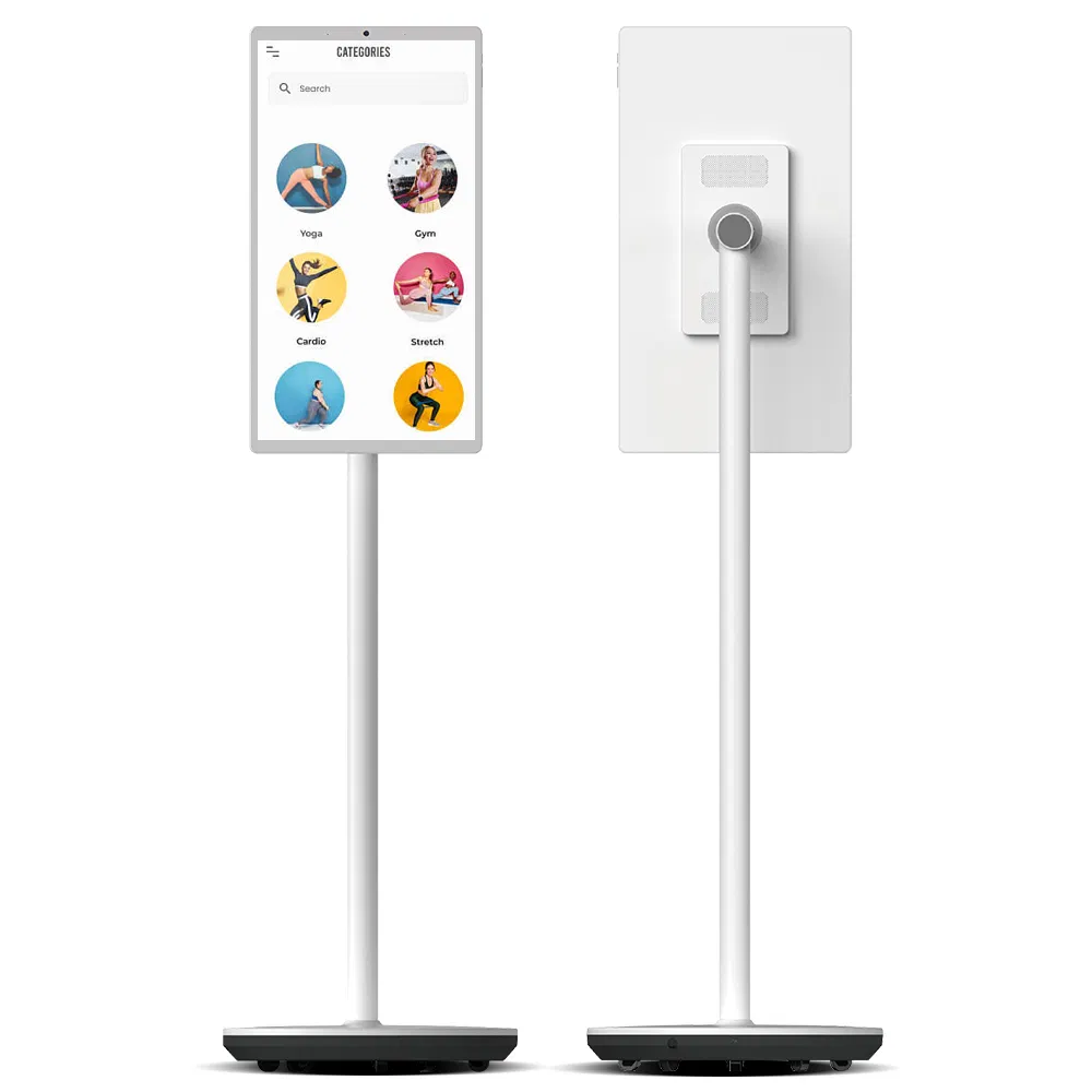 Portable 21.5 Inch Standbyme Touch Incell Screen Displays Floor Standing Smart TV