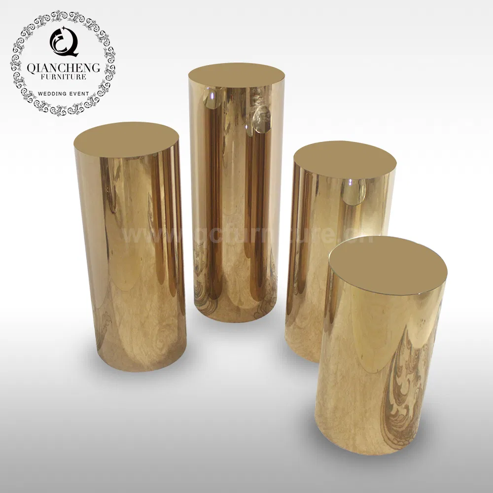 Luxury Style Golden Plant New Design Steel Flower Stand for Wedding Party