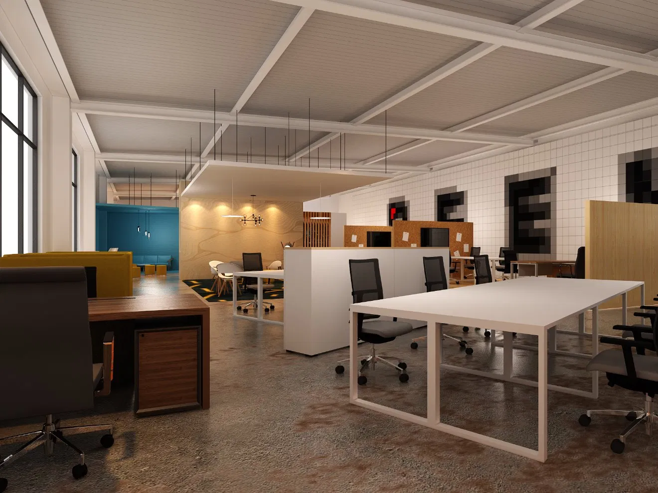 Modern Wood Style Chinese Luxury Executive Office Desk (PM-019)