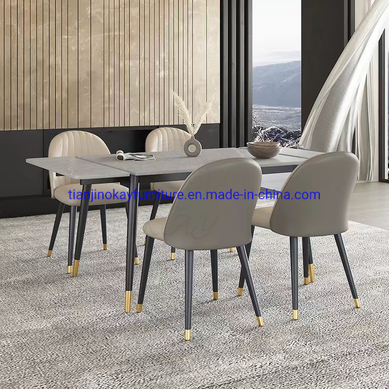 Dining Table De Restaurant MDF Chinese Turkish Rustic Rectangular Live Edge Space Saving Expandable Extendable Dining Table