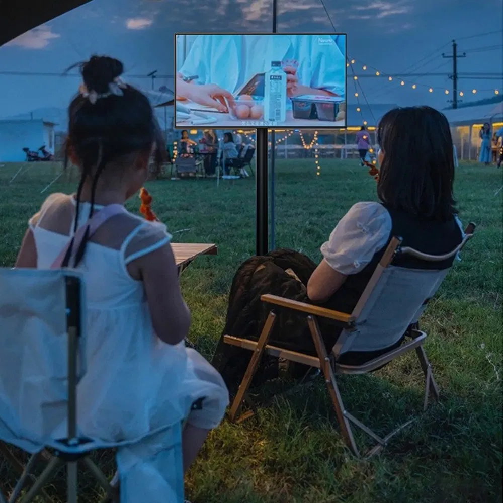 Portable 21.5 Inch Standbyme Touch Incell Screen Displays Floor Standing Smart TV