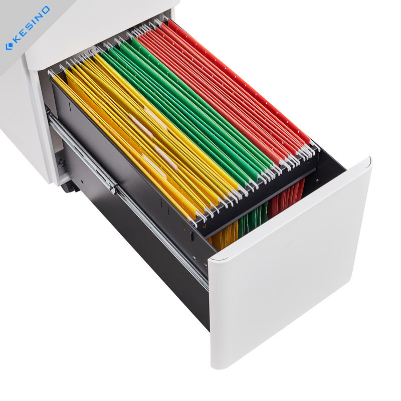 Office Furniture Three Drawer Cabinet with Movable Wheels Cabinet Control Room Console