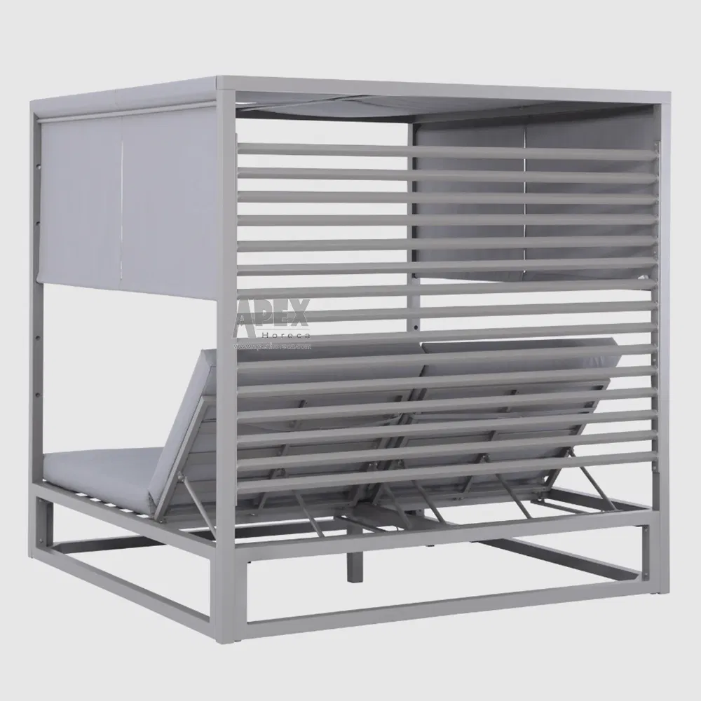 Beach Hotel Resort Villa Project Outdoor Modern Leisure Rope Daybed