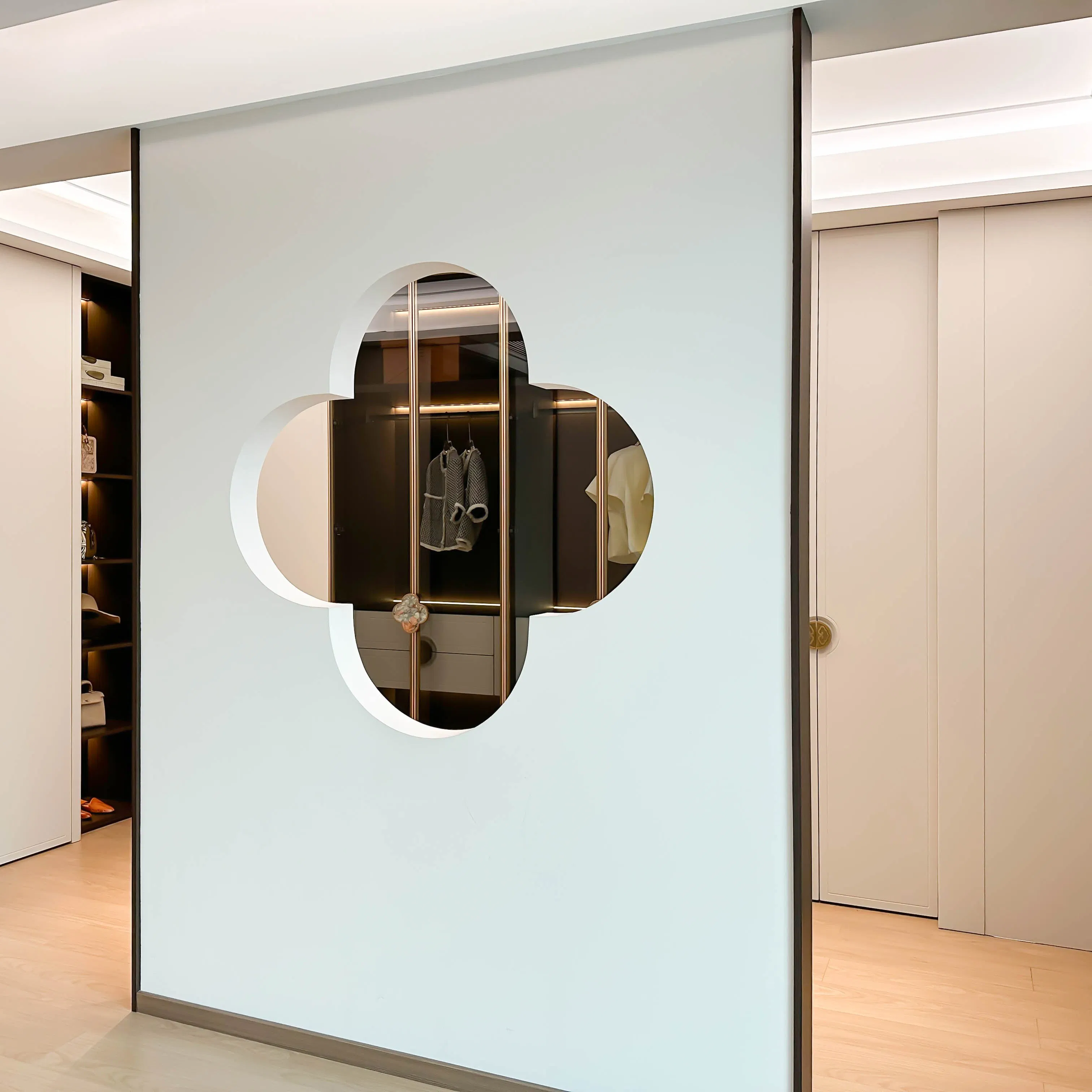 Wooden Wardrobe Simple Haute Couture Size Wardrobe New Chinese Bedroom Furniture Wardrobe