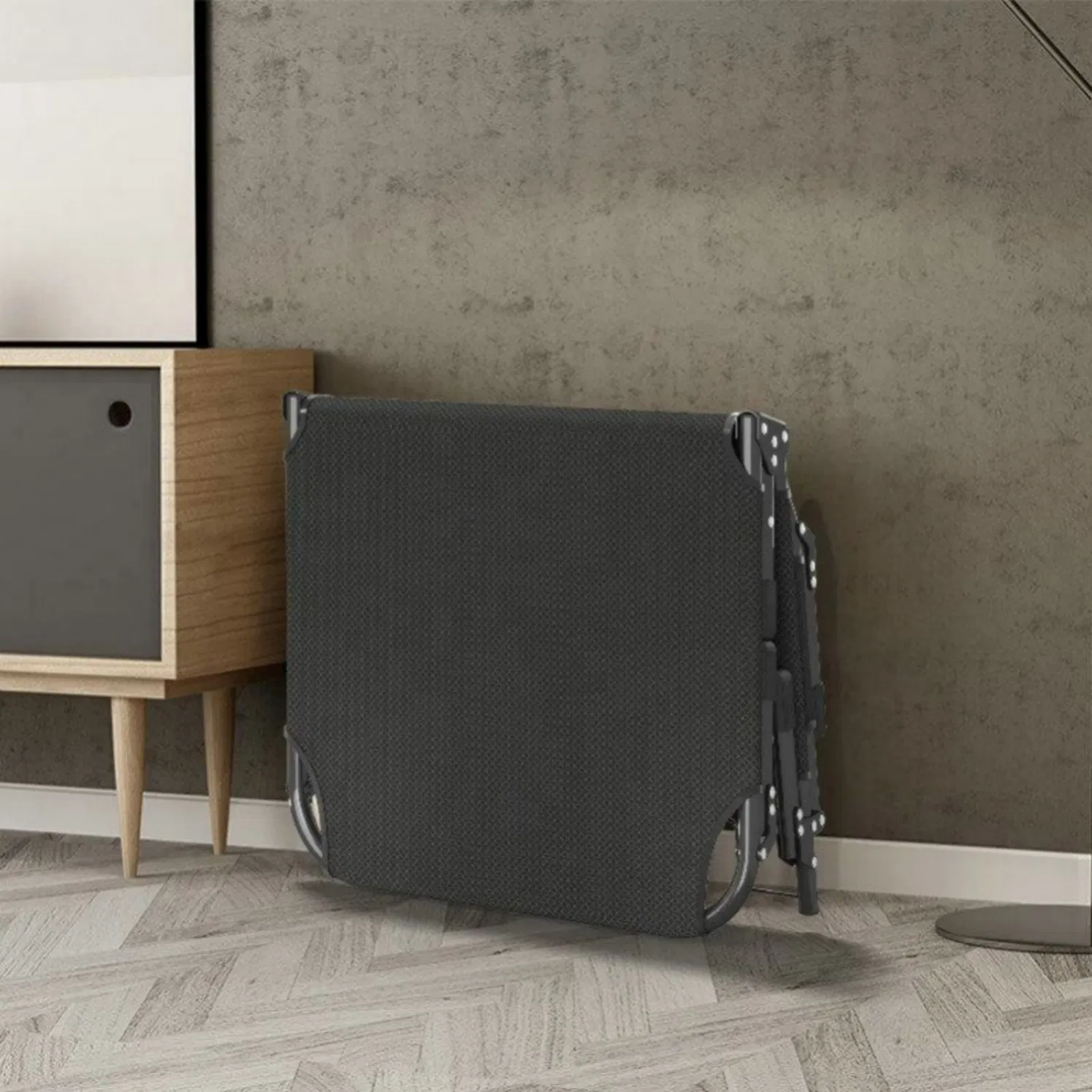 Folding Nap Bed Waterproof Fabric Cover for Rainy Day Outdoor Rest Use