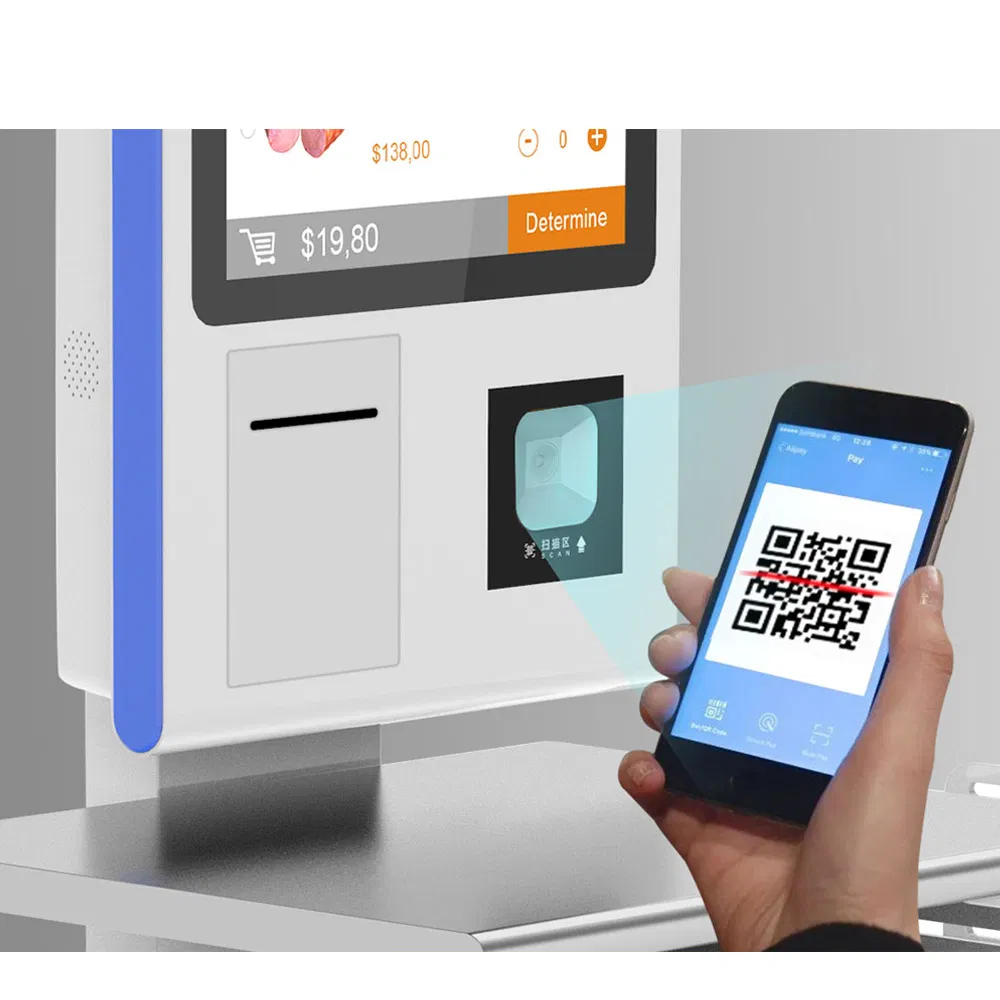 Hotel Self Check in Machine Kiosko LED Interactivo Floor Standing Self Service Bill Payment Touch Screen Kiosk