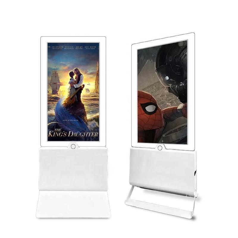 Letine 49 55 Inch Ultra Slim Floor Standing Transparent OLED Screen Advertising Screen