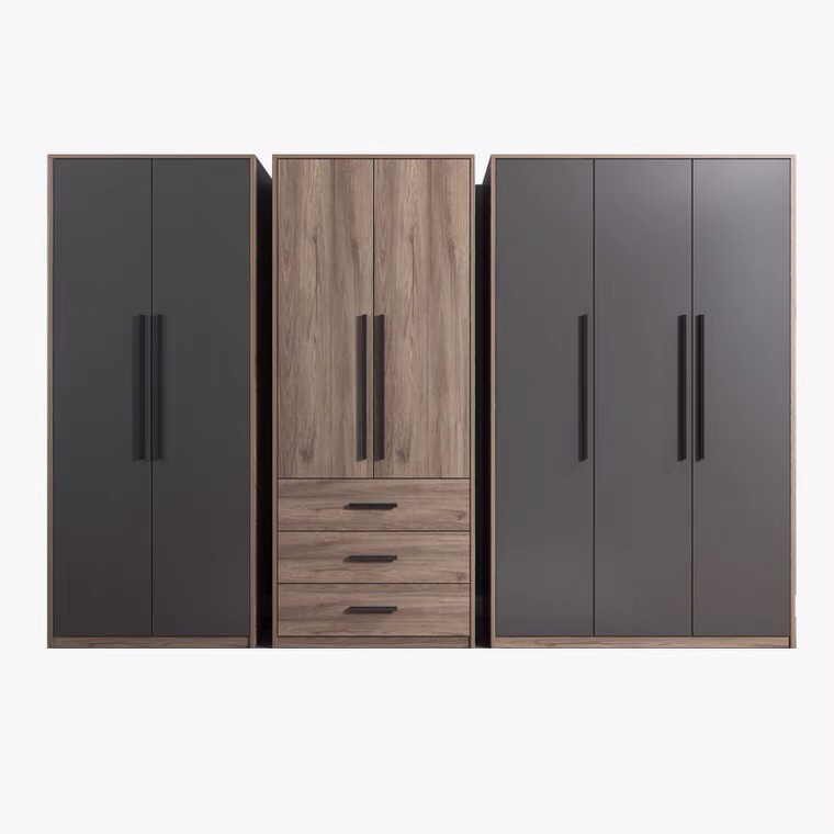 New Chinese Style House Use Hotel Bedroom Furniture Durable Storage Wooden Wardrobe