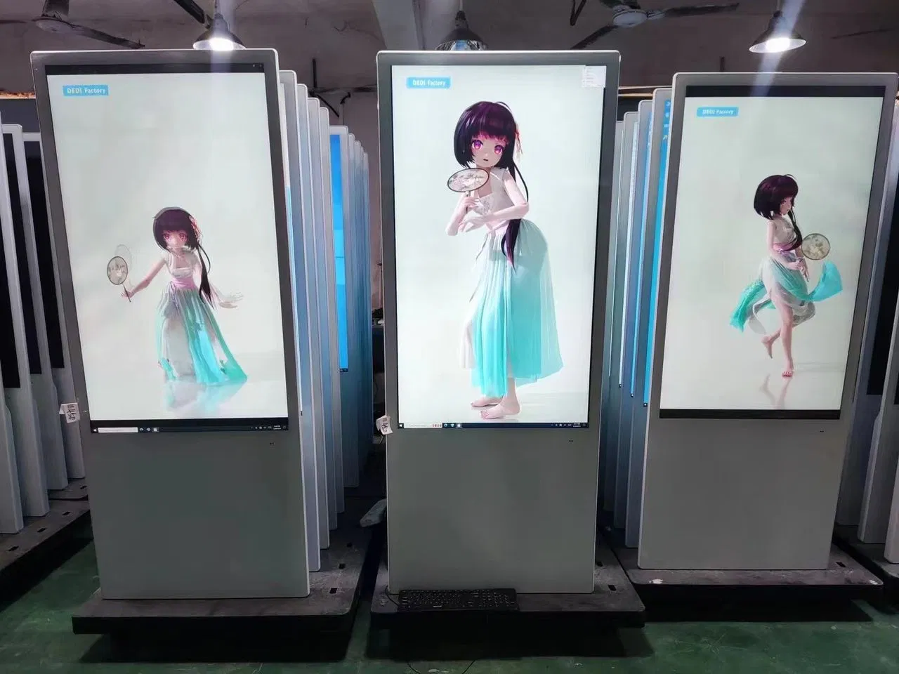 Smart Kiosk 32 43 49 55 Inch Touchable Interactive Advertising Machine Floor Standing Menu Board Display Digital Signage Screen